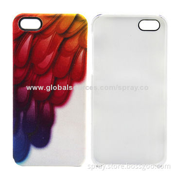 Linen Peacock Feather Pattern Hard Hybrid IMD Case Cover for iPhone 5/5S